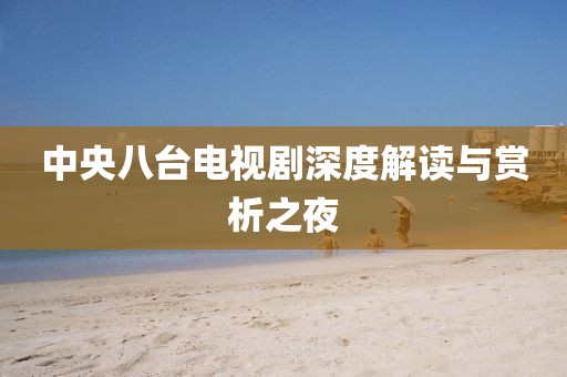 中央八臺(tái)電視劇深度解讀與賞析之夜