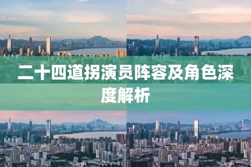 二十四道拐演員陣容及角色深度解析