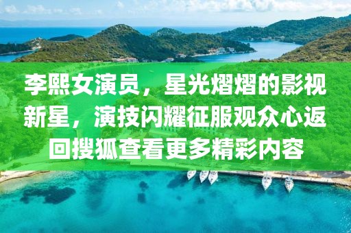 李熙女演員，星光熠熠的影視新星，演技閃耀征服觀眾心返回搜狐查看更多精彩內(nèi)容