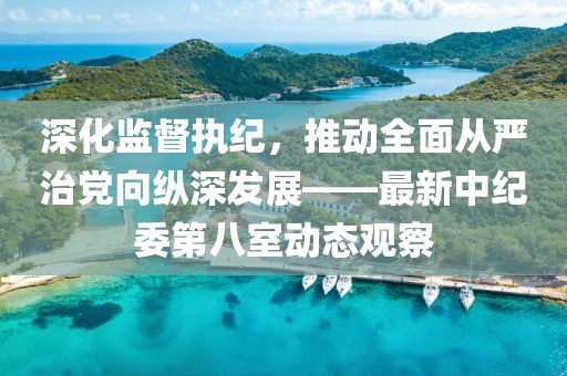 深化監(jiān)督執(zhí)紀(jì)，推動全面從嚴(yán)治黨向縱深發(fā)展——最新中紀(jì)委第八室動態(tài)觀察