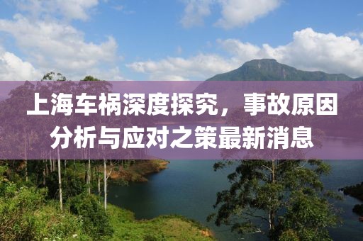 上海車禍深度探究，事故原因分析與應(yīng)對之策最新消息