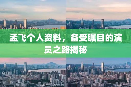 孟飛個人資料，備受矚目的演員之路揭秘