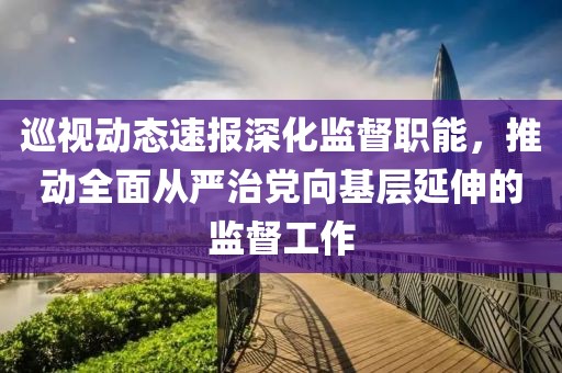 巡視動(dòng)態(tài)速報(bào)深化監(jiān)督職能，推動(dòng)全面從嚴(yán)治黨向基層延伸的監(jiān)督工作