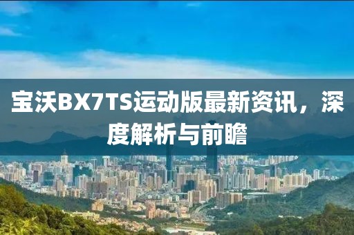寶沃BX7TS運動版最新資訊，深度解析與前瞻