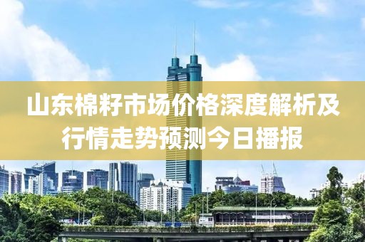 山東棉籽市場價格深度解析及行情走勢預(yù)測今日播報