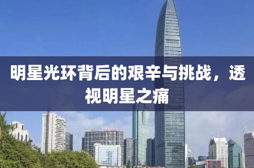 明星光環(huán)背后的艱辛與挑戰(zhàn)，透視明星之痛