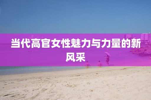 當(dāng)代高官女性魅力與力量的新風(fēng)采